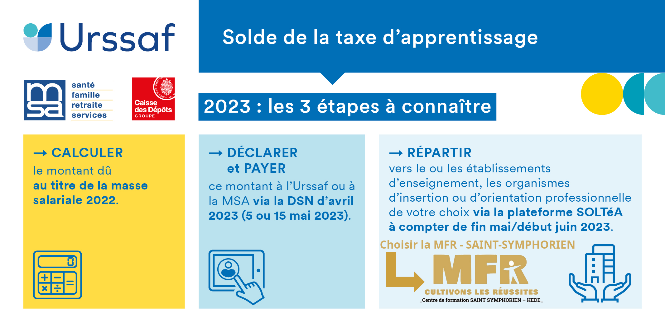 taxe apprentissage mfr Hede